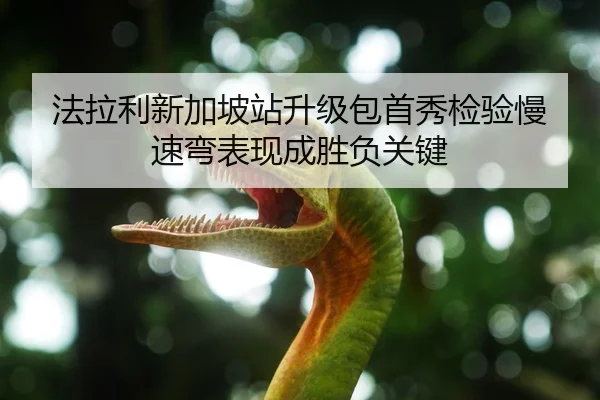 法拉利新加坡站升级包首秀检验慢速弯表现成胜负关键